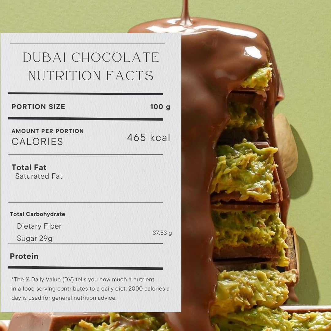 Luxury Dubai Pistachio Chocolate Bar – With Crunchy Kunafa (1 or 2 Bars)