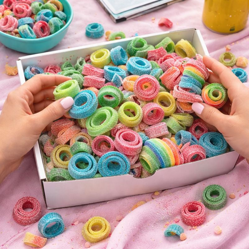 Sour Strips Sour Candy Belts – 6-Pack Variety Resealable Bags (3.4 oz Each)