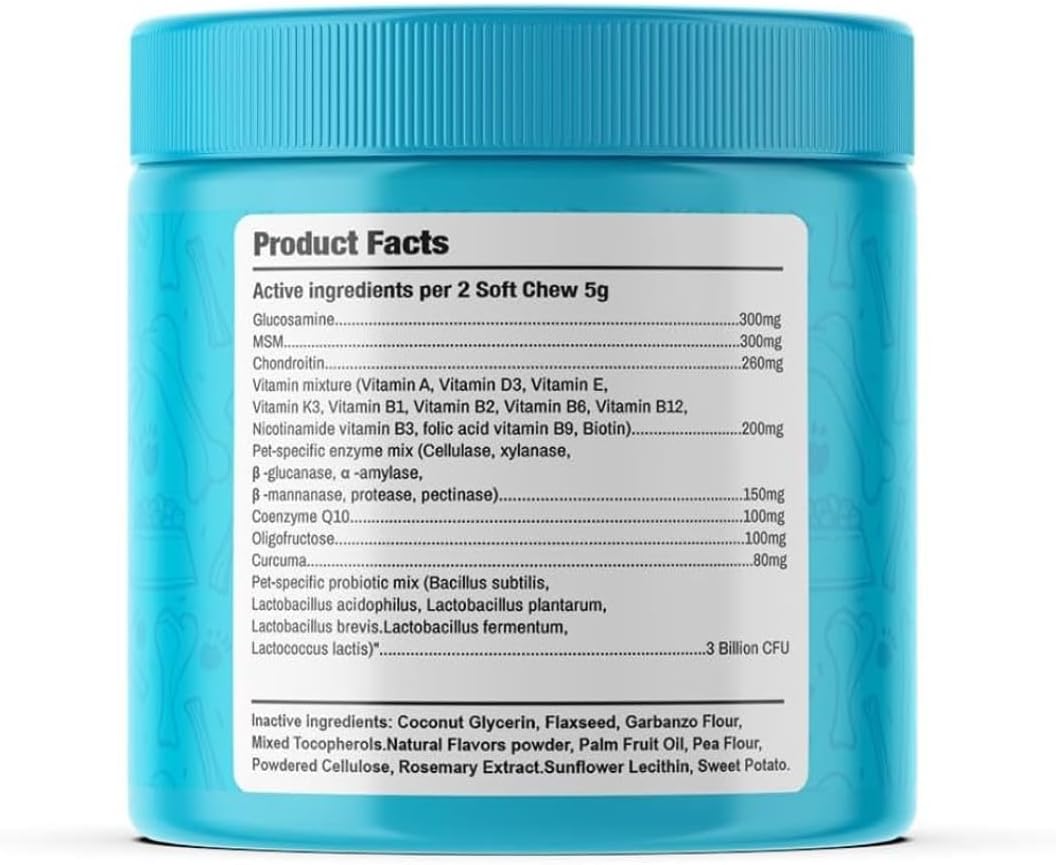 TOOTS 10-in-1 Multivitamin for Dogs – 120ct Chicken Flavor Soft Chews